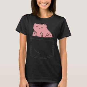 Hässliche Katze zeigt unhöflichem Tier den Stinkef T-Shirt