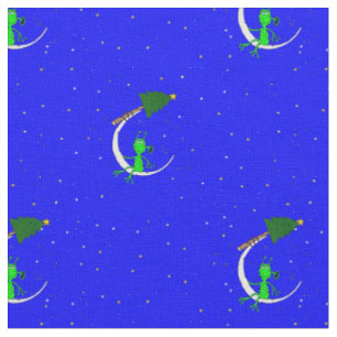 hässliche Weihnachten Alien Weihnachten Mond Stoff