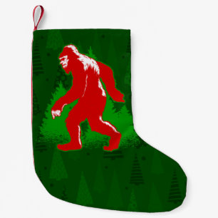 hässliche Weihnachten Bigfoot Yeti Weihnachtsbäume Kleiner Weihnachtsstrumpf