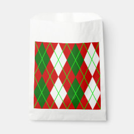 hässliche Weihnachten Raute kariertes Retro Geschenktütchen