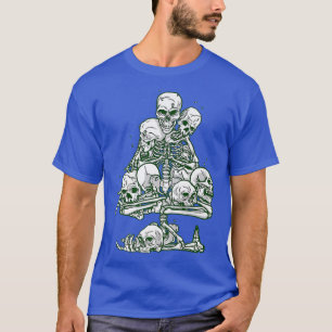 hässliche Weihnachtsbaumskelette mit gotischen Wei T-Shirt