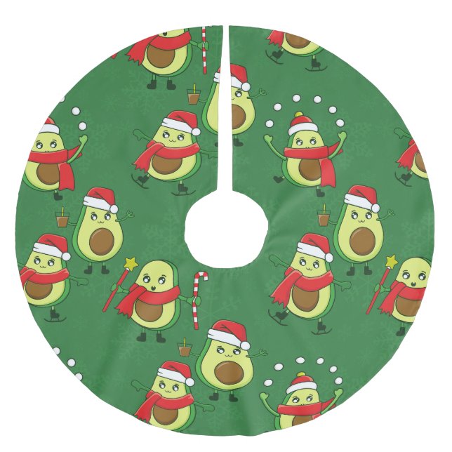 hässliche Weihnachtsfeier Polyester Weihnachtsbaumdecke (Vorderseite)