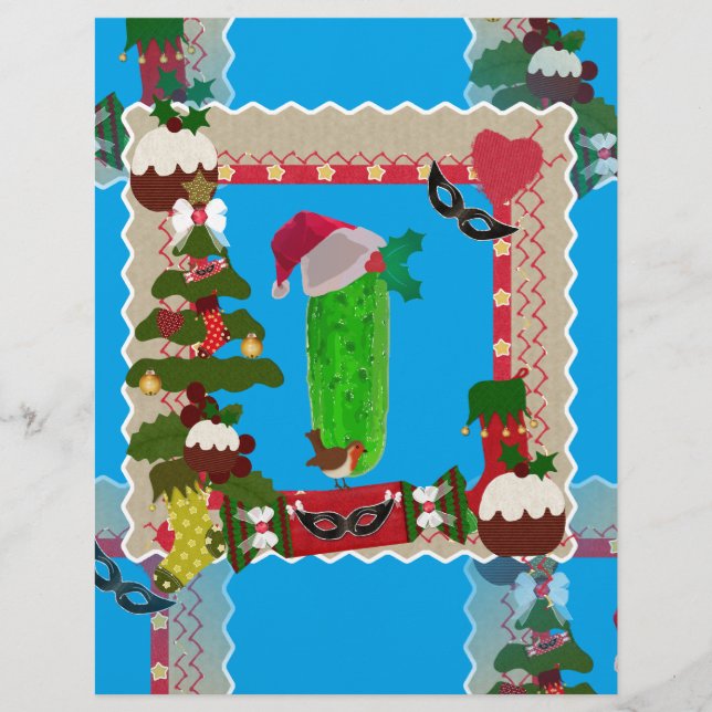 hässliche Weihnachtsfeige Briefbogen (Vorderseite)