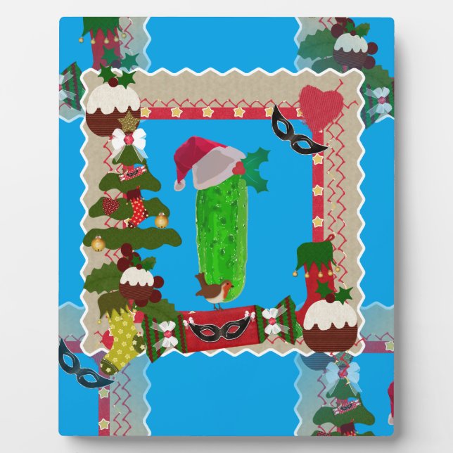 hässliche Weihnachtsfeige Fotoplatte (Vorderseite)