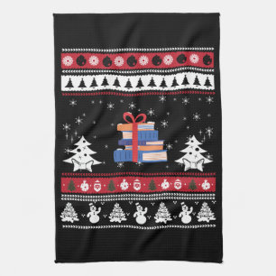 Hässliche Weihnachtsgeschenke für lustige Leseratt Geschirrtuch