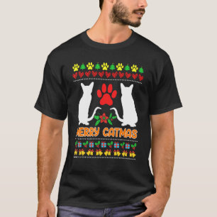 Hässliche Weihnachtskater T-Shirt