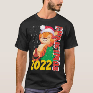 Hässliche Weihnachtskatze Weihnachtsmann Ha Katze T-Shirt