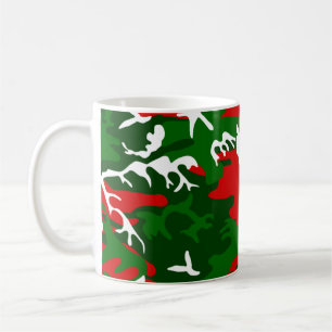hässliche Weihnachtslieder-Camouflage Kaffeetasse