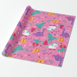 hässliche Weihnachtspizza unicorn Wassermelone Sch Geschenkpapier