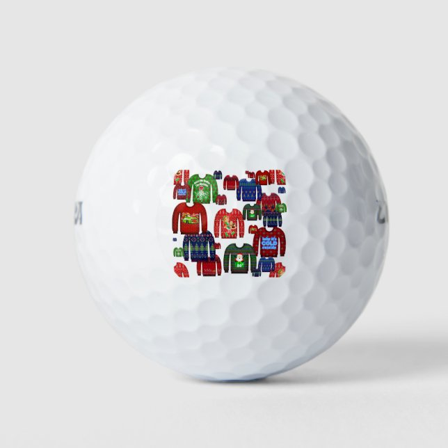 hässliche Weihnachtspullover Golfball (Vorderseite)