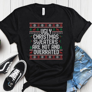 Hässliche Weihnachtspullover sind heiß & überbewer T-Shirt