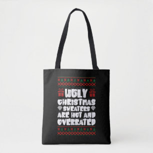 Hässliche Weihnachtspullover sind heiß und überbew Tasche