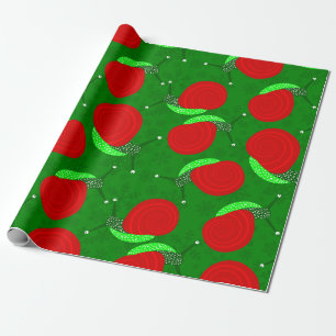 hässliche Weihnachtsschnecken Schneeflocken Insekt Geschenkpapier