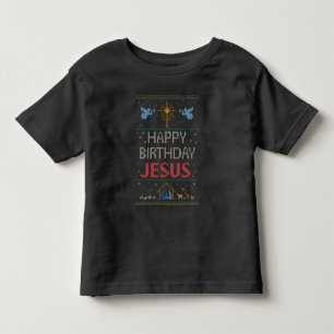 Hässliche Weihnachtsstrickjacke-Farballes Gute zum Kleinkind T-shirt