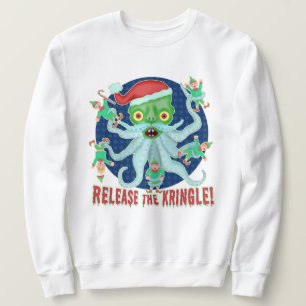 Hässliche Weihnachtsstrickjacke-lustige Freigabe Sweatshirt