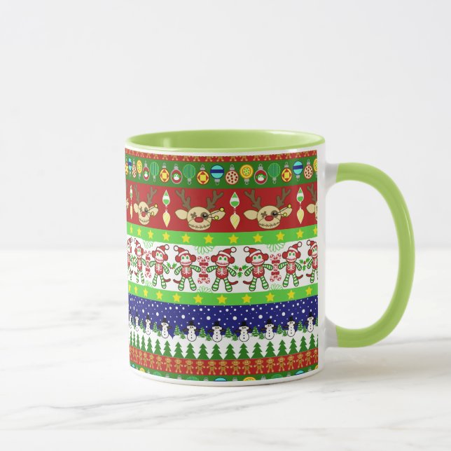 Hässliche Weihnachtsstrickjacke-Tasse Tasse (Rechts)