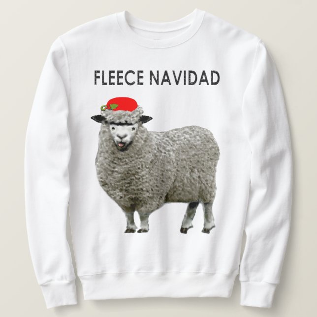 Hässliche Weihnachtsstrickjacken Sweatshirt (Design vorne)