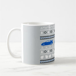 Hässliche Weihnachtsturbo-Auto-Tasse Kaffeetasse