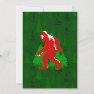 hässliche xmas bigfoot yeti weihnachtsbäume einlad einladung