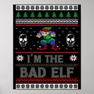 Hässlicher Elf Weihnachten für Elf-Fans Poster