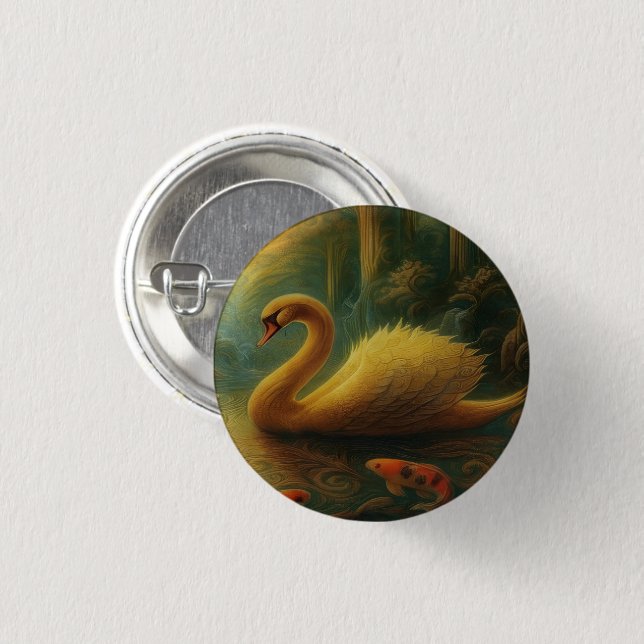 Hässlicher-Enten-Knopf Button (Vorne & Hinten)
