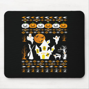 Hässlicher Halloween-Tierarzt Tiere Katzen Eule Fr Mousepad