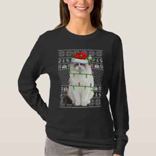 Hässlicher Pullover Stil Xmas Lichter Santa Ragdol