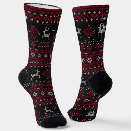 "Hässlicher Pullover" Weihnachtsrentier Socken