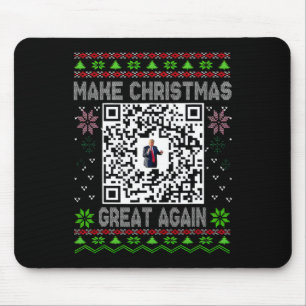 Hässlicher Weihnachten Lustiger Qr Präsident Trump Mousepad