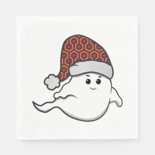 hässlicher Weihnachtsgeist gruseliger Hotelteppich Serviette
