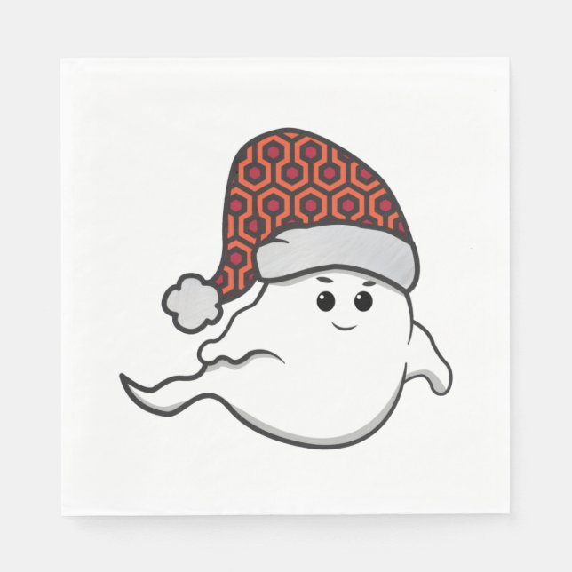 hässlicher Weihnachtsgeistesteppich Serviette (Vorderseite)