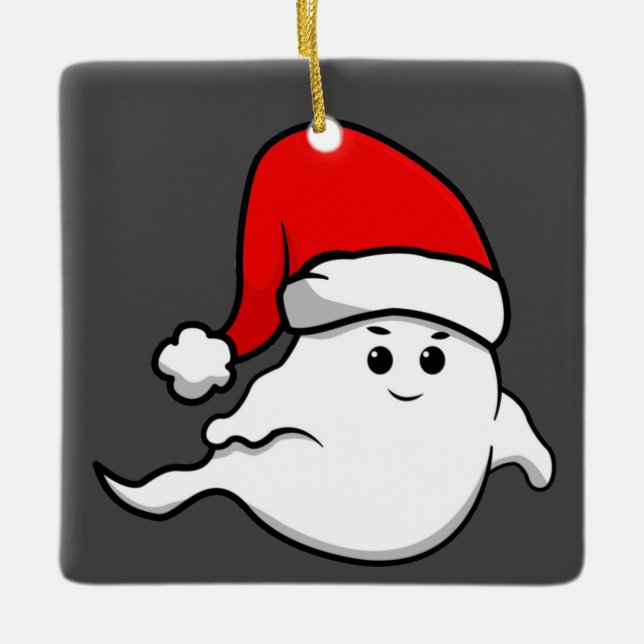 hässlicher Weihnachtsgeistlicher santa-Claus spric Keramikornament (Vorderseite)
