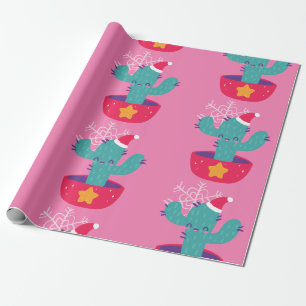 hässlicher Weihnachtskaktus Südwest-Wüsten-Schneef Geschenkpapier