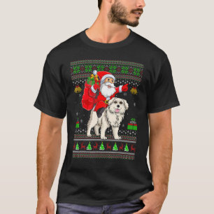 Hässlicher Weihnachtsmann reitet auf einem Great P T-Shirt