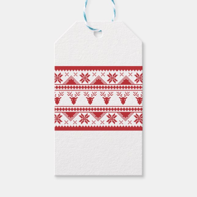 hässlicher Weihnachtspulli Geschenkanhänger (Vorderseite)