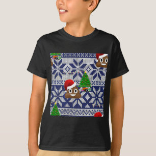 hässlicher Weihnachtspulli kacke Emoji T-Shirt