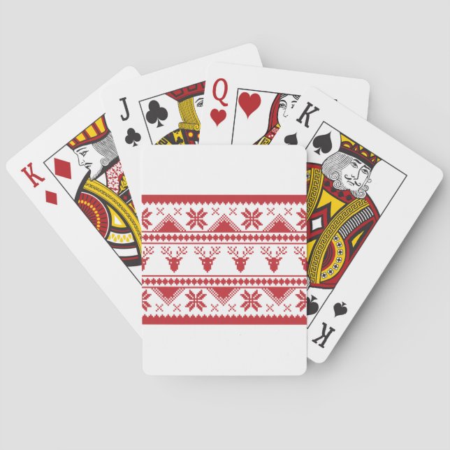 hässlicher Weihnachtspulli Spielkarten (Rückseite)