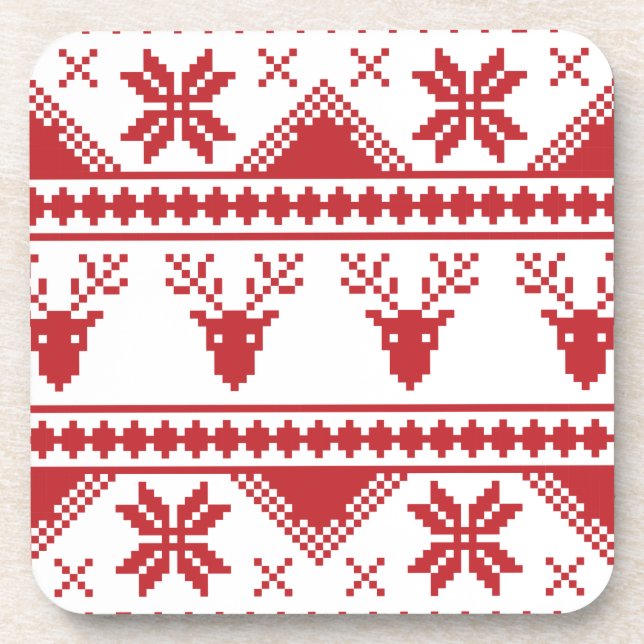 hässlicher Weihnachtspulli Untersetzer (Vorderseite)