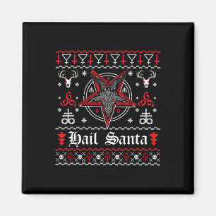 Hässlicher Weihnachtspullover Heiliger Nikolaus Pe Magnet