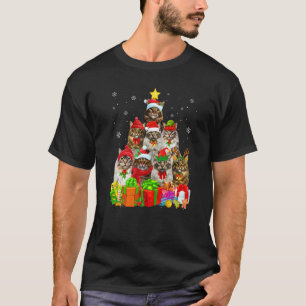 Hässlicher Weihnachtspullover Katzenbaum Maine Co T-Shirt