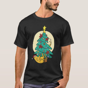 Hässlicher Weihnachtspullover Katzenbaum Xmas Ka T-Shirt
