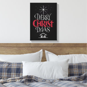 Hässlicher Weihnachtspullover - Oma Strickt - Chri Leinwanddruck