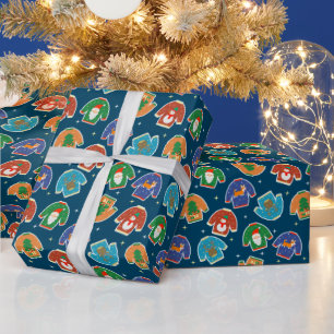 Hässlicher Weihnachtspullover Santa Hunde Lustiges Geschenkpapier