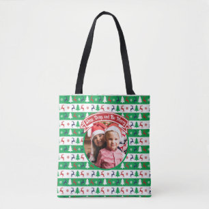 Hässlicher Weihnachtspulover Familienfoto  Tasche