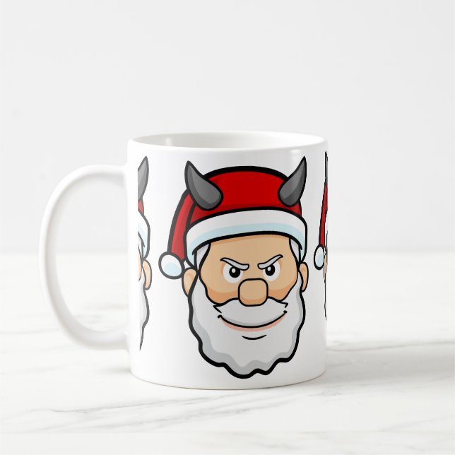hässlicher Weihnachtssanta Kaffeetasse (Links)