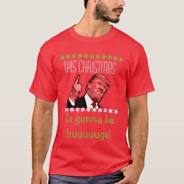 Hässlicher WeihnachtsT - Shirt Donald Trump (Vorderseite)