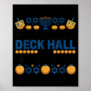 Hässliches Chanukka-Deck-Haus Mit Matzo-Ball- Chan Poster