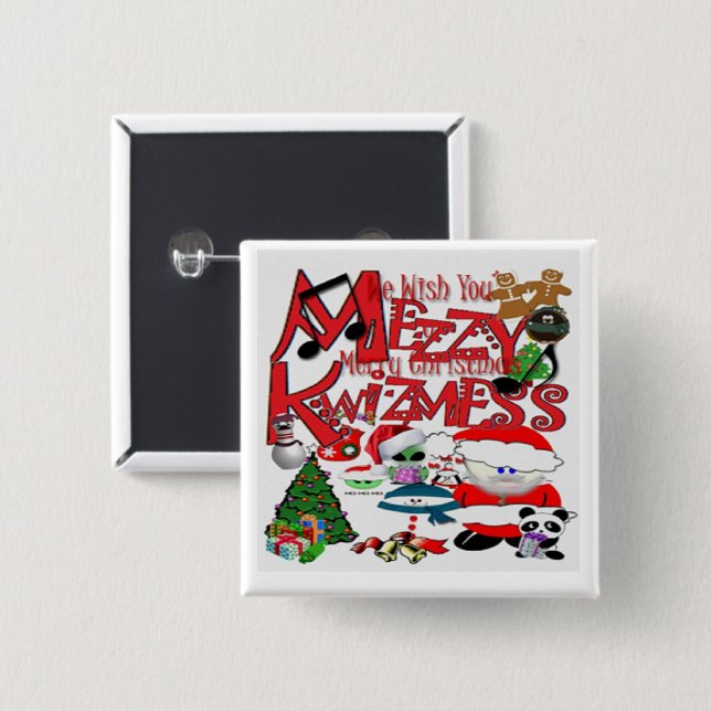 Hässliches Kwizmess Button (Vorne & Hinten)