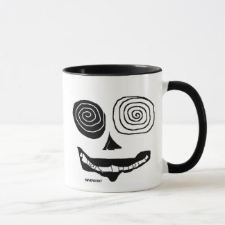 hässliches Schwarzweiss Tasse
