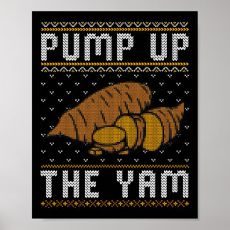 Hässliches Thanksgiving Sweatshirt Lustiger Pump U Poster